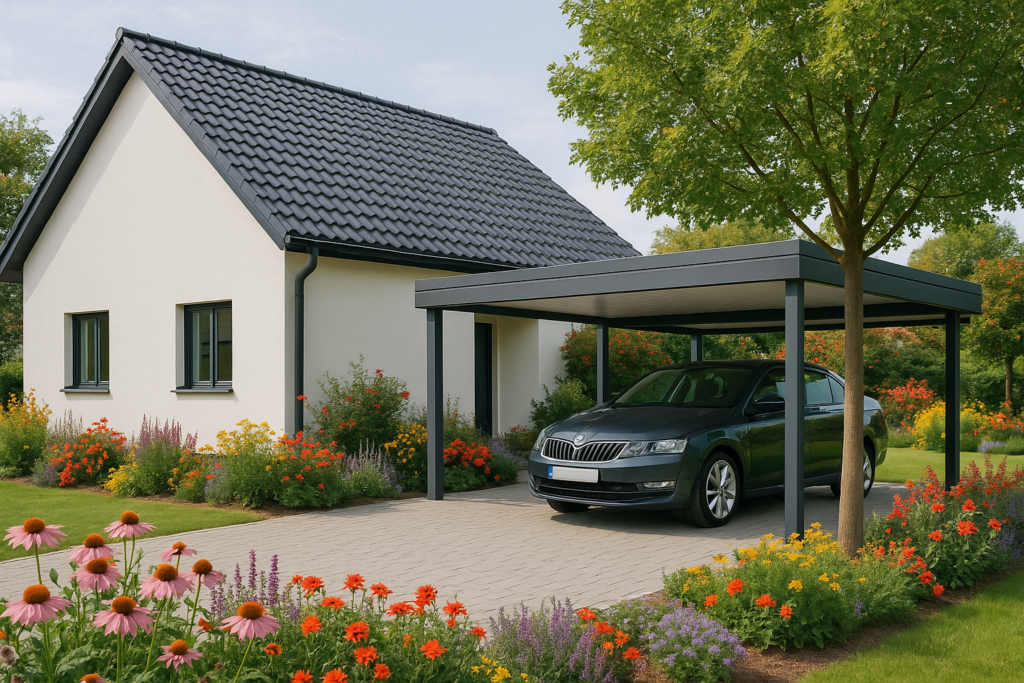 Titelbild zu „Mehr als nur ein Unterstand – Was ein moderner Carport leisten muss“